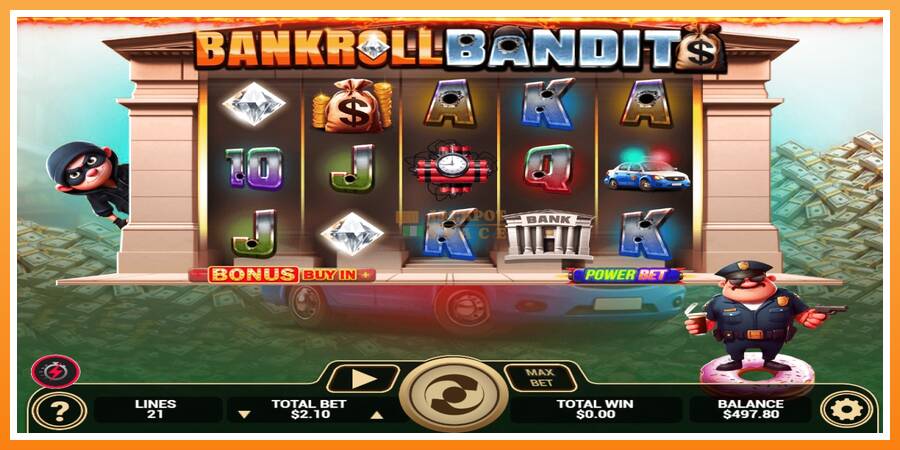 Bankroll Bandits leikjavél fyrir peninga, mynd 3