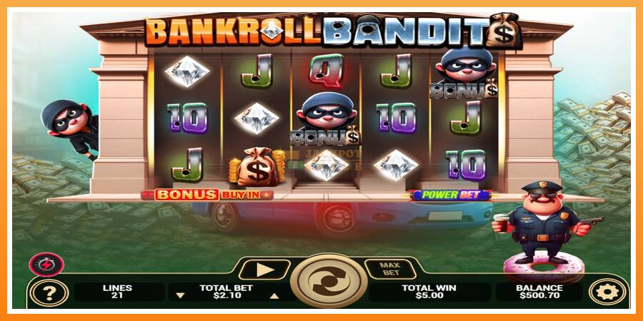 Bankroll Bandits leikjavél fyrir peninga, mynd 4