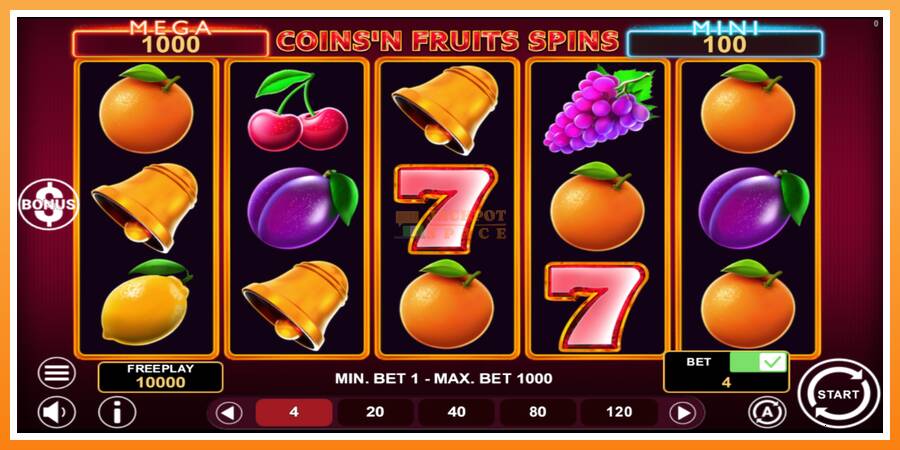 Coinsn Fruits Spins leikjavél fyrir peninga, mynd 2