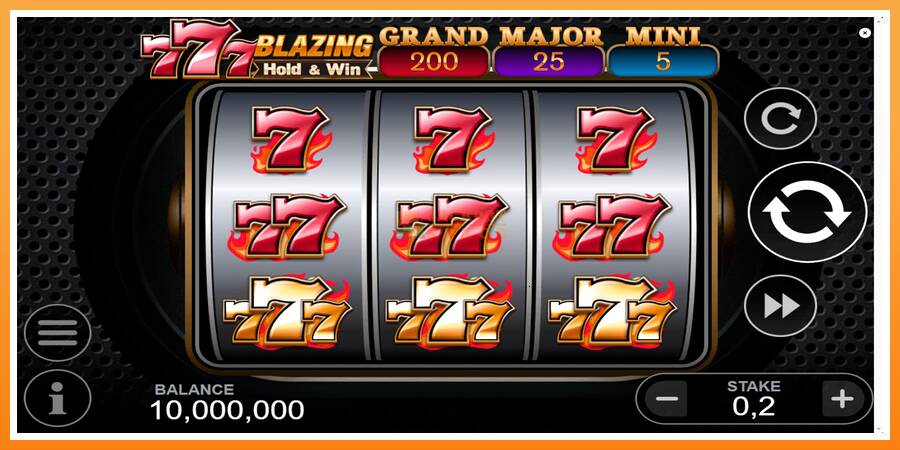 777 Blazing Hold & Win leikjavél fyrir peninga, mynd 1