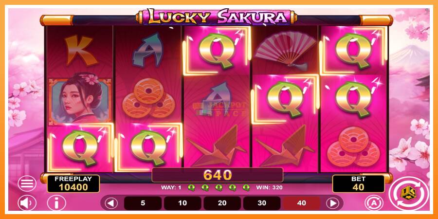 Lucky Sakura Win Spins leikjavél fyrir peninga, mynd 3