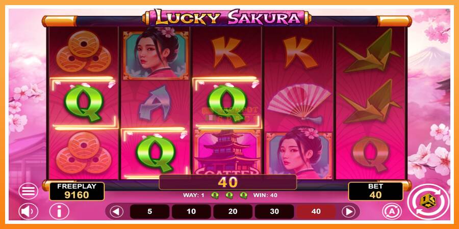 Lucky Sakura Win Spins leikjavél fyrir peninga, mynd 4