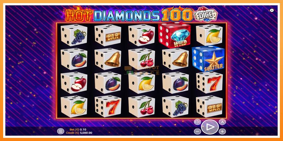 Hot Diamonds 100 Dice leikjavél fyrir peninga, mynd 1