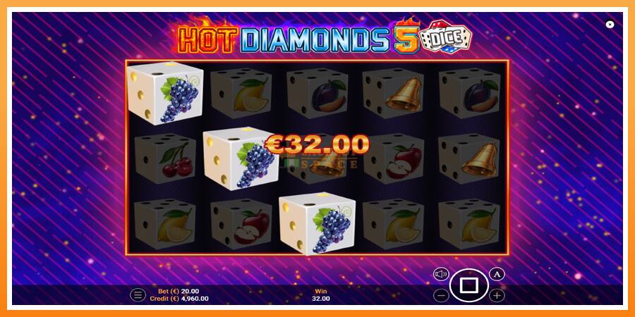 Hot Diamonds 5 Dice leikjavél fyrir peninga, mynd 2