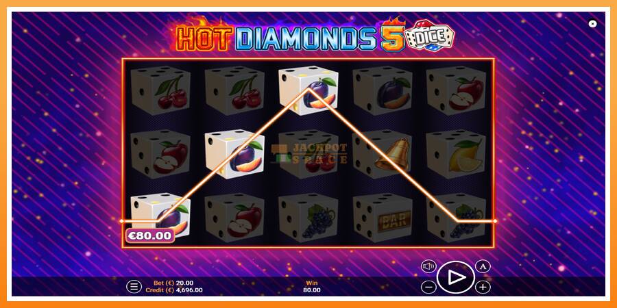 Hot Diamonds 5 Dice leikjavél fyrir peninga, mynd 3