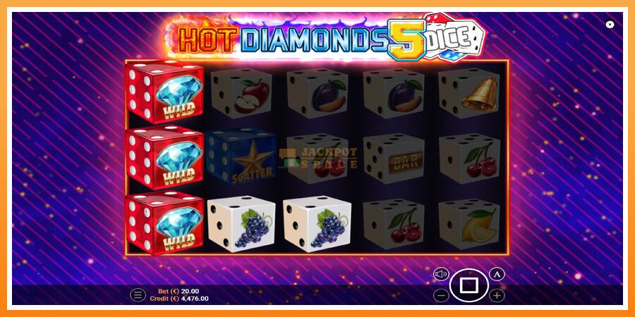 Hot Diamonds 5 Dice leikjavél fyrir peninga, mynd 4