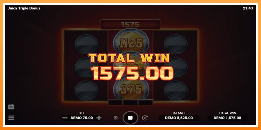 Juicy Triple Bonus leikjavél fyrir peninga, mynd 4