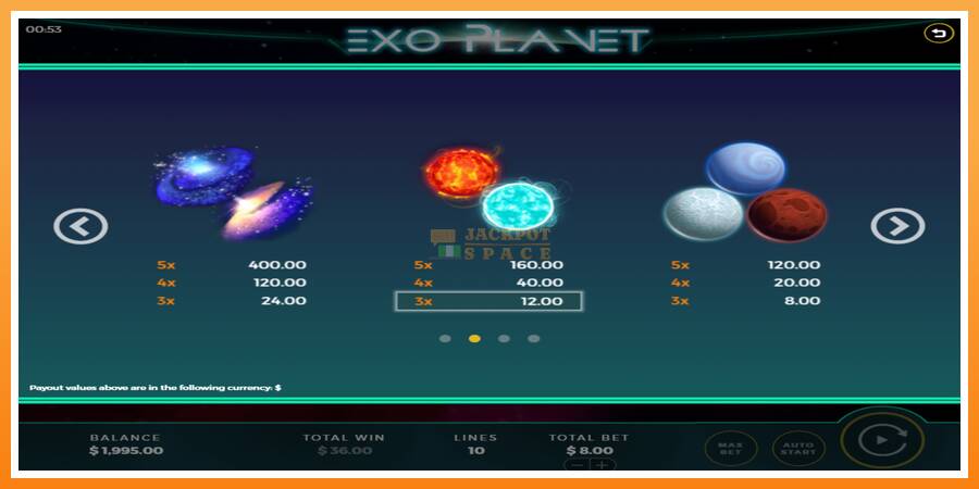 Exo Planet leikjavél fyrir peninga, mynd 5