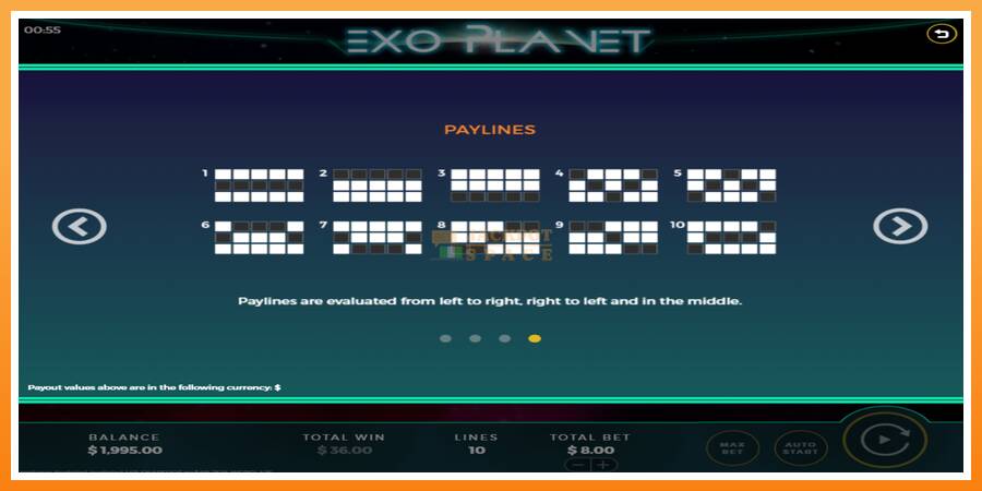 Exo Planet leikjavél fyrir peninga, mynd 6