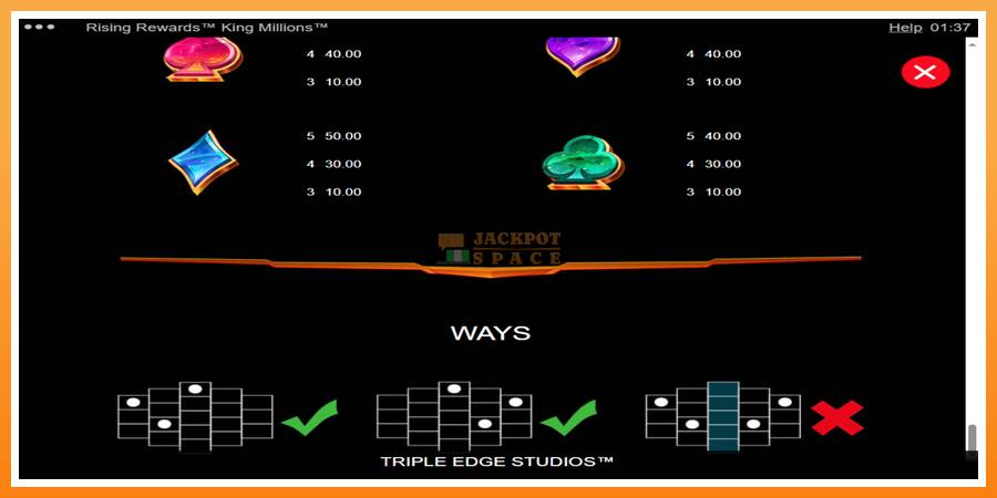 Rising Rewards King Millions leikjavél fyrir peninga, mynd 6