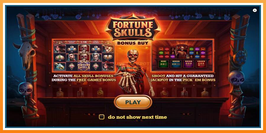 Fortune Skulls Bonus Buy leikjavél fyrir peninga, mynd 1