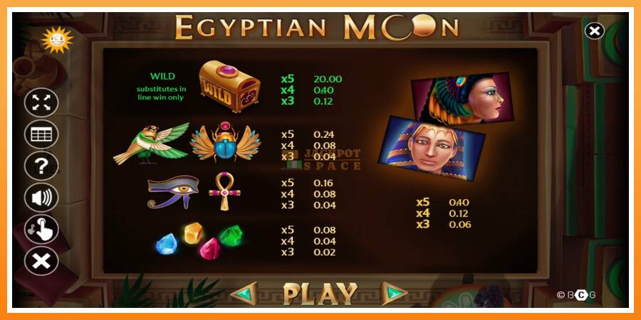 Egyptian Moon leikjavél fyrir peninga, mynd 4