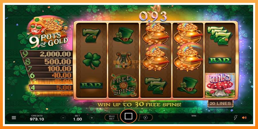 9 Pots of Gold Land & Win leikjavél fyrir peninga, mynd 6