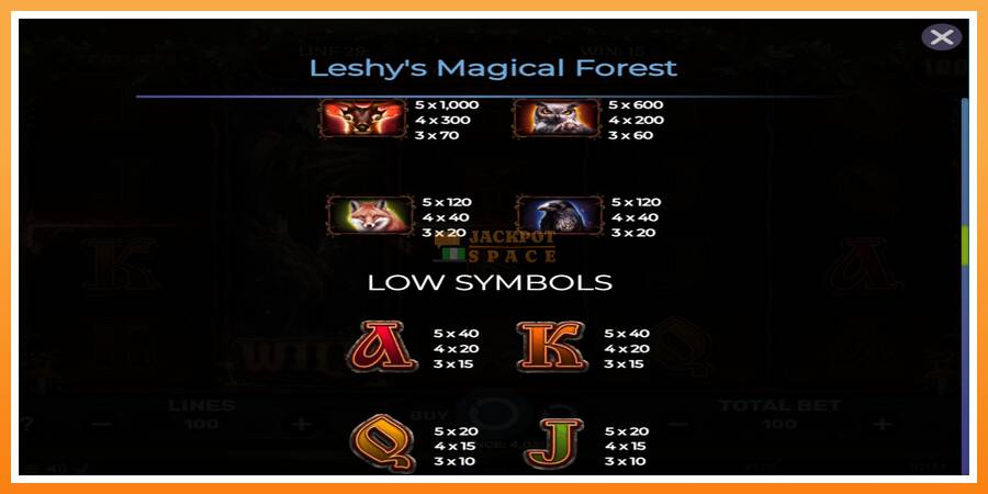 Leshys Magical Forest leikjavél fyrir peninga, mynd 6