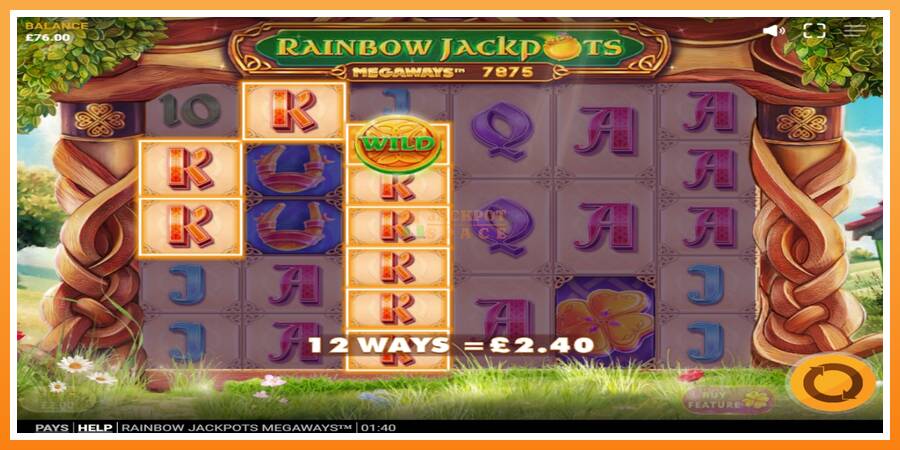 Rainbow Jackpots Megaways leikjavél fyrir peninga, mynd 3