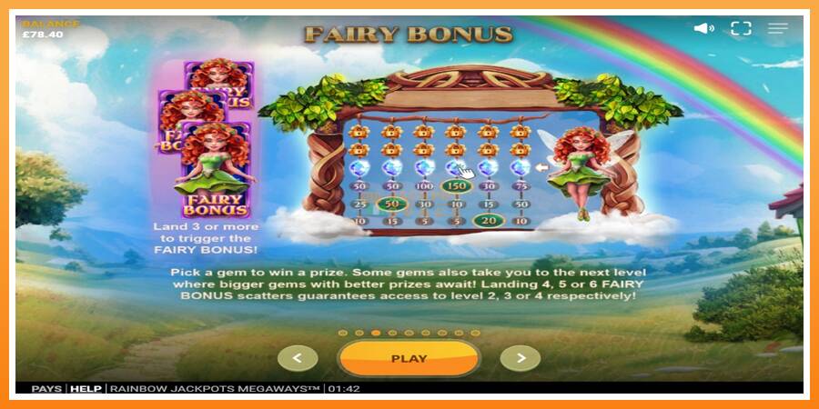 Rainbow Jackpots Megaways leikjavél fyrir peninga, mynd 4