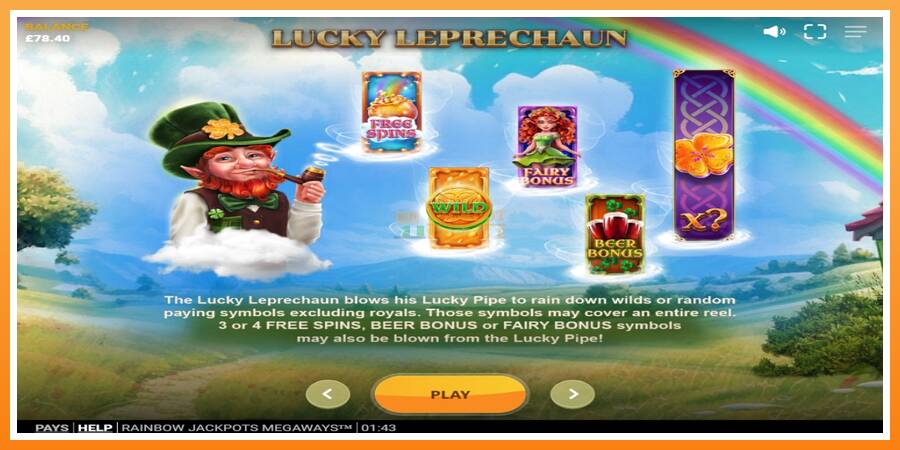 Rainbow Jackpots Megaways leikjavél fyrir peninga, mynd 5