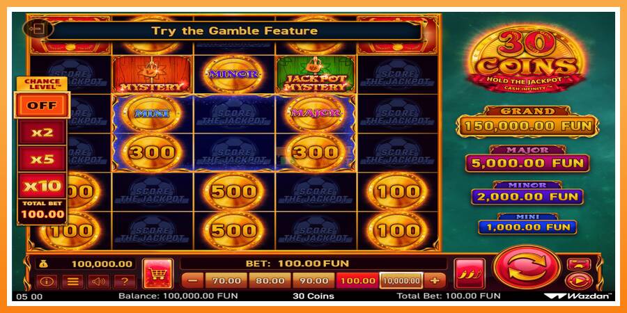 30 Coins Score The Jackpot leikjavél fyrir peninga, mynd 2