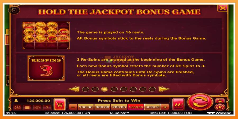 16 Coins Score The Jackpot leikjavél fyrir peninga, mynd 5