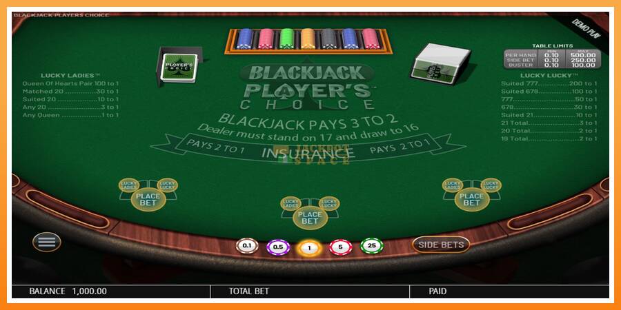 Blackjack Players Choice leikjavél fyrir peninga, mynd 3