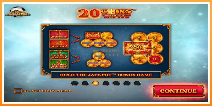 20 Coins Score The Jackpot leikjavél fyrir peninga, mynd 1