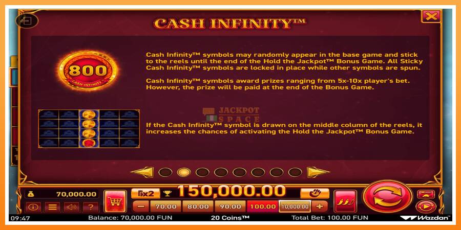 20 Coins Score The Jackpot leikjavél fyrir peninga, mynd 6