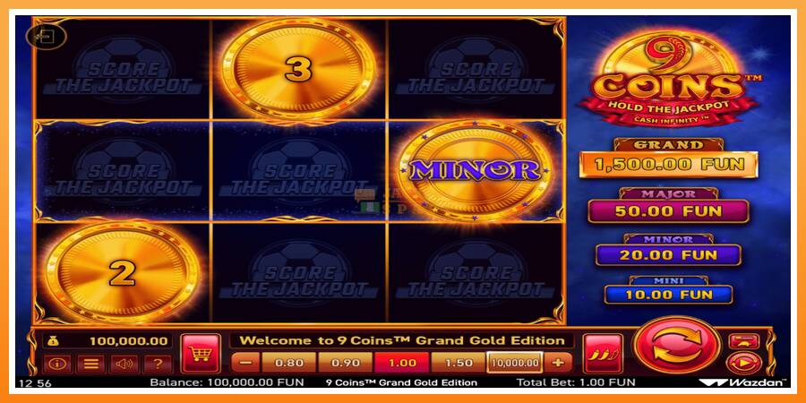 9 Coins Grand Gold Edition Score The Jackpot leikjavél fyrir peninga, mynd 2