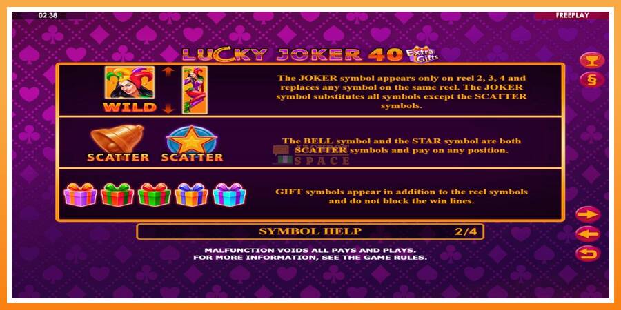 Lucky Joker 40 Extra Gifts leikjavél fyrir peninga, mynd 5