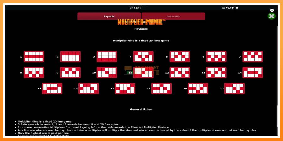 Multiplier Mine leikjavél fyrir peninga, mynd 7