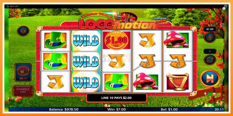 Rainbow Riches Locomotion leikjavél fyrir peninga, mynd 4