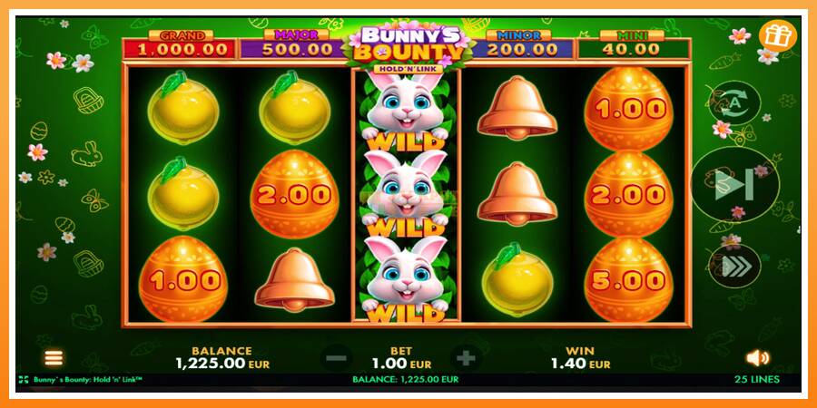 Bunnys Bounty: Hold N Link leikjavél fyrir peninga, mynd 2