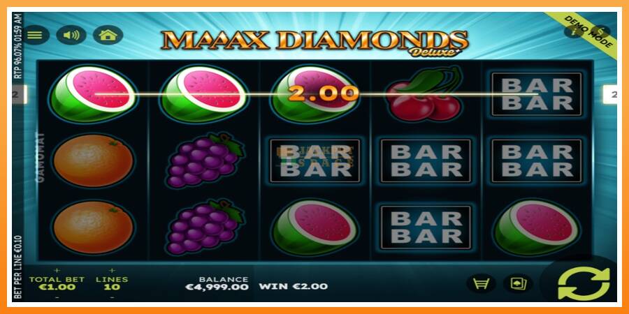 Maaax Diamonds Deluxe leikjavél fyrir peninga, mynd 3