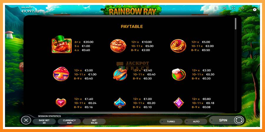 Rainbow Ray leikjavél fyrir peninga, mynd 7