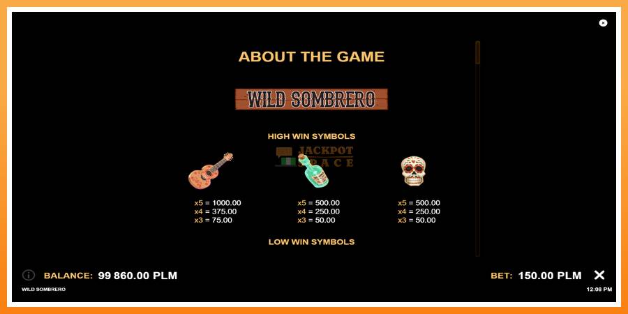 Wild Sombrero leikjavél fyrir peninga, mynd 5