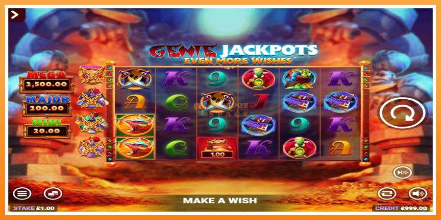 Genie Jackpots Even More Wishes leikjavél fyrir peninga, mynd 2