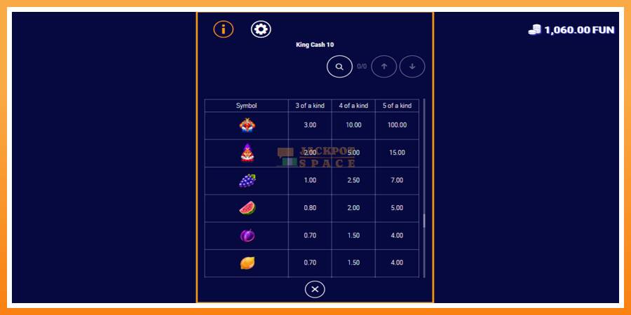 King Cash 10 leikjavél fyrir peninga, mynd 5