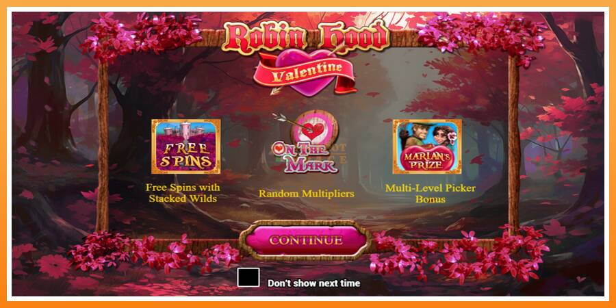 Robin Hood Valentine leikjavél fyrir peninga, mynd 1