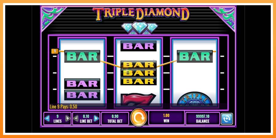 Triple Diamond leikjavél fyrir peninga, mynd 2