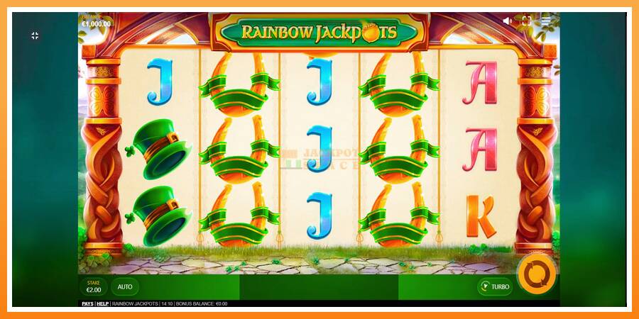 Rainbow Jackpots leikjavél fyrir peninga, mynd 1